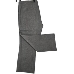 HALOGEN ~Woman Size 16~ Gray Ponte Zip-Up Pants Stretch Inseam--24.5"